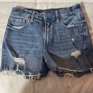 Old Navy Blue Distressed Jean Shorts